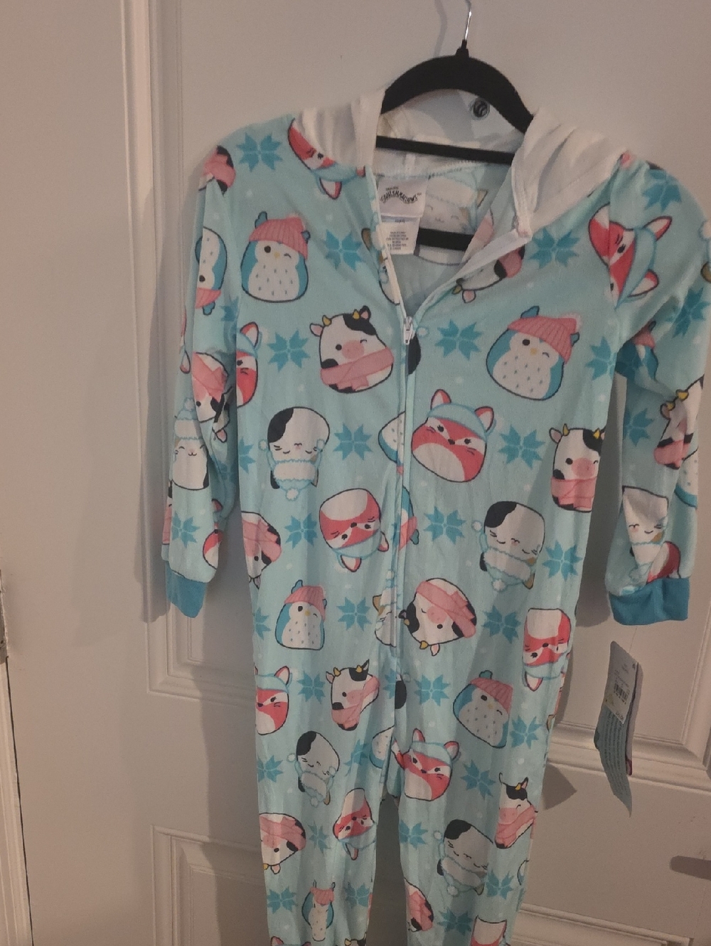 Squishmallows  Printed Zip-Up Hooded Onesie